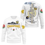 2024 Rose Bowl Game Champions Michigan Wolverines All Over Print Sweatshirt
