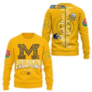 2024 Rose Bowl Game Go Blue Michigan Wolverines Champions All Over Print Sweatshirt