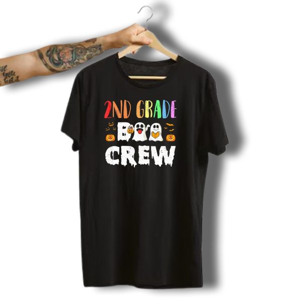 2Nd Grade Boo Crew Halloween Ghosts Pumpkins T Shirt t shirt 1