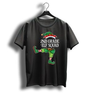 2Nd Grade Elf Squad Christmas Matching Teacher Holiday T-Shirt