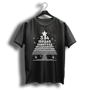 3 14 Pi Tree Christmas Numbers With Reindeer And Snowflakes T Shirt