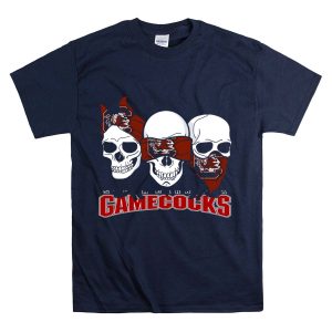 3 Skull Gamecocks Bandana South Carolina T-Shirt