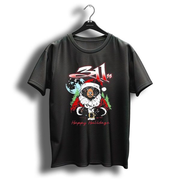 311 Santa Bear Happy Holidaze Christmas T Shirt 1 t shirt 1
