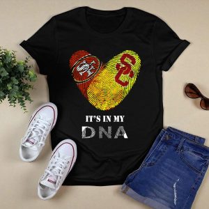 49Ers And Usc Trojans It's In My Dna T-Shirt