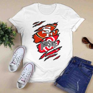 49Ers Sf Ohio State Buckeyes Logo Mashup T Shirt