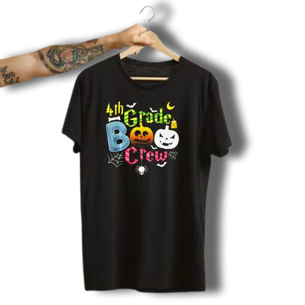 4Th Grade Boo Ghost Crew Halloween Spider Pumpkin Jack O Lantern Bats T Shirt t shirt 1