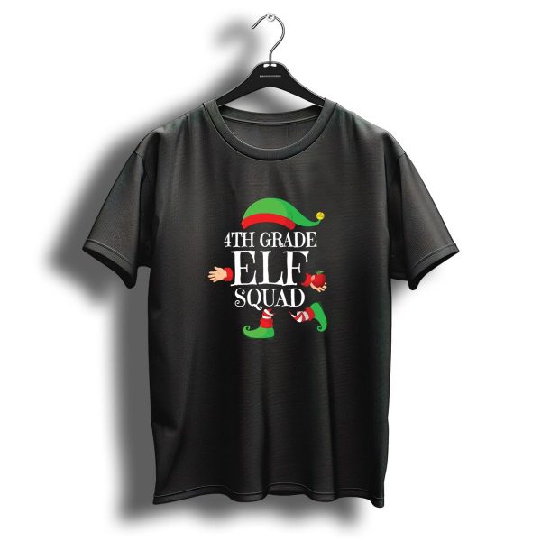 4Th Grade Elf Squad Merry Christmas Noel Day Teach T Shirt 1 t shirt 1