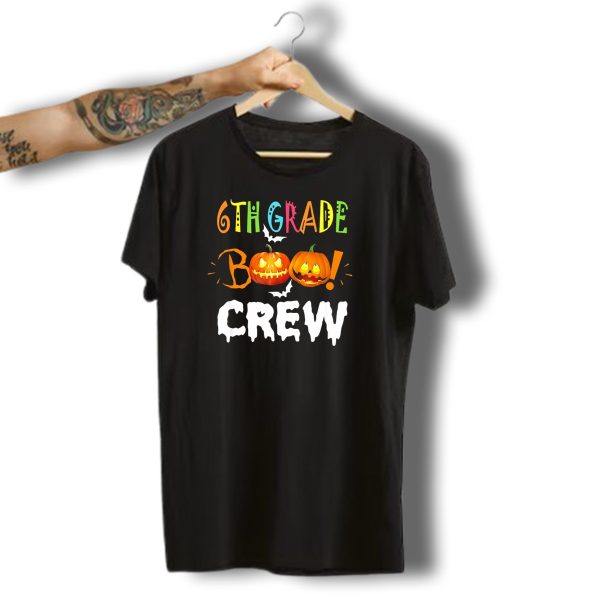 6Th Grade Boo Crew Halloween Funny Pumpkins T Shirt t shirt 1