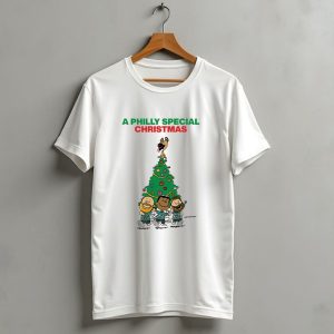 A Philly Special Christmas Festive Tree And Football Trio T Shirt 1