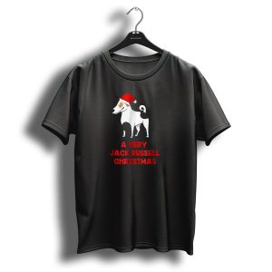 A Very Jack Russell Christmas Santa Hat Dog T-Shirt
