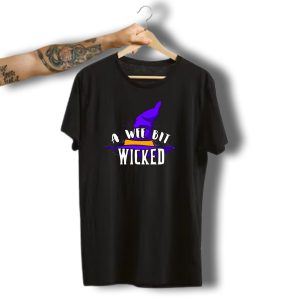 A Wee Bit Wicked Witch Hat Halloween T-Shirt