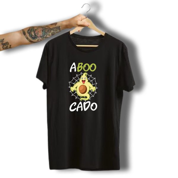 Aboo Cado Halloween October 31St Ghost Avocado With Spiderweb T Shirt t shirt 1