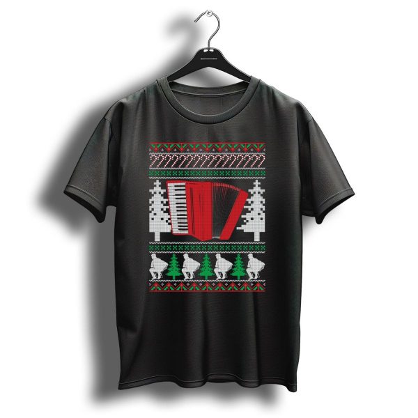 Accordion Ugly Christmas Band Festive T Shirt 1 t shirt 1
