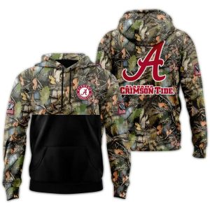 Alabama Crimson Tide 2025 Camouflage All-Over Print Hoodie