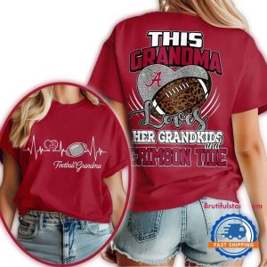 Alabama Crimson Tide 2025 Ncaa Grandparents Day All-over Print T-Shirt