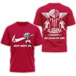 Alabama Crimson Tide 2025 Ncaa Just Hate Us All-over Print T-Shirt