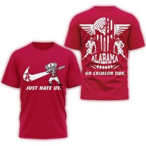Alabama Crimson Tide 2025 Ncaa Just Hate Us All-over Print T-Shirt