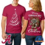 Alabama Crimson Tide 2025 Ncaa Merry Christmas All-over Print T-Shirt
