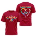Alabama Crimson Tide 2025 Ncaa National Coming Out Day All-over Print T-Shirt