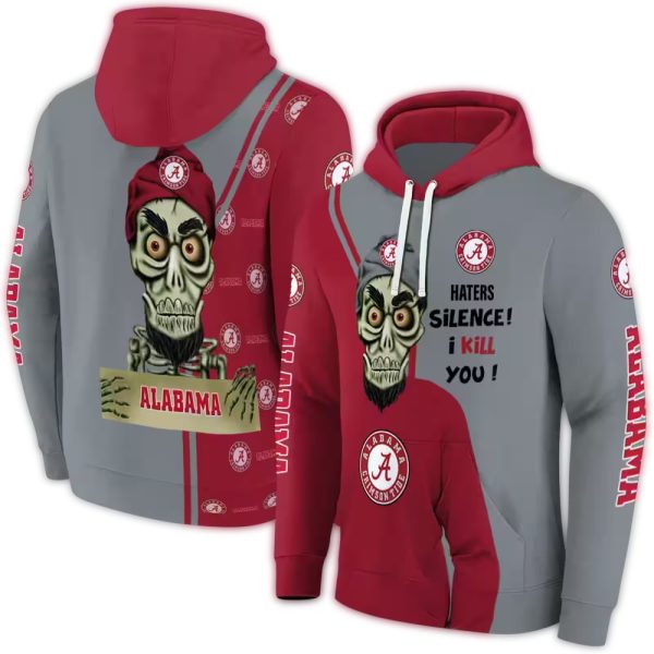 Alabama Crimson Tide Achmed Skull AOP Hoodie 1