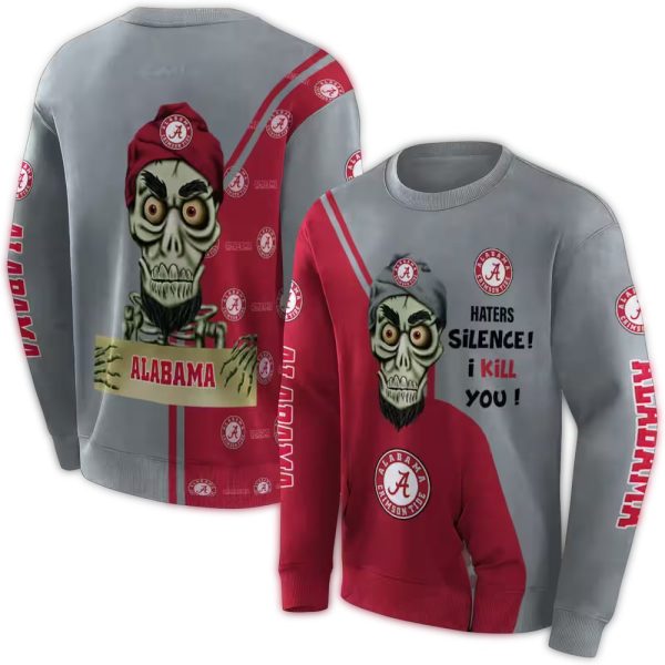 Alabama Crimson Tide Achmed Skull AOP Sweatshirt 1