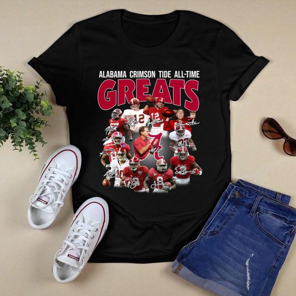 Alabama Crimson Tide All Time Greats Shirt Style 1 Black 1