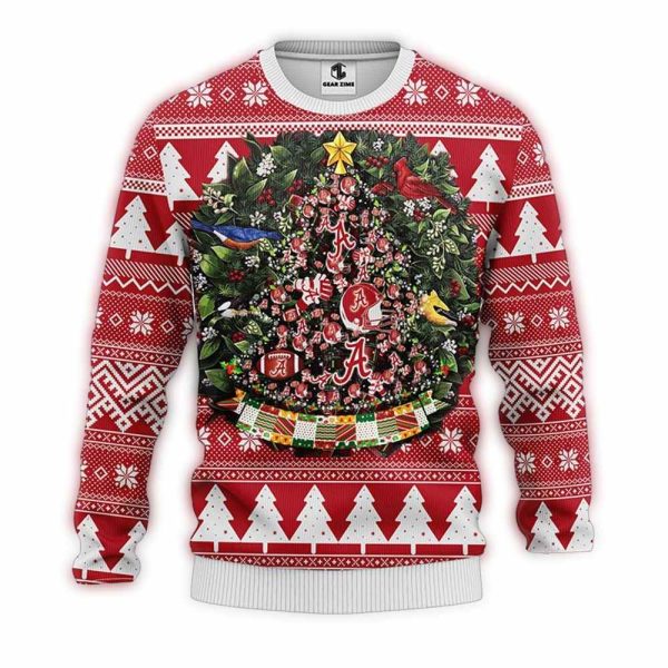 Alabama-Crimson-Tide-Ball-Pine-Tree-Christmas-Ugly-Sweater-1 Alabama Crimson Tide Ball Pine Tree Christmas Ugly Sweater 1