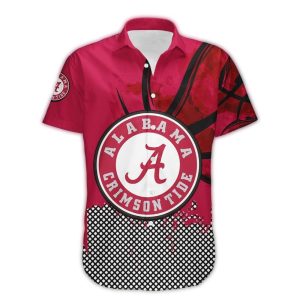 Alabama Crimson Tide Big Logo Hawaiian Shirt