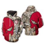 Alabama Crimson Tide Camo Veteran Hunting All-Over Print Hoodie