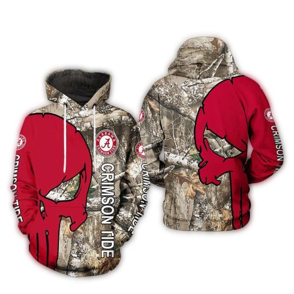 Alabama Crimson Tide Camo Veteran Hunting AOP Hoodie 1