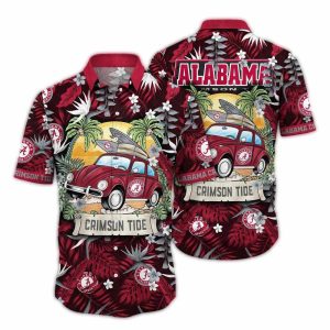 Alabama Crimson Tide Camping Summer Vacation Hawaiian Shirt