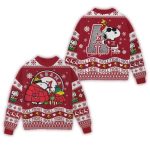 Alabama Crimson Tide Christmas Snoopy Ugly Sweater
