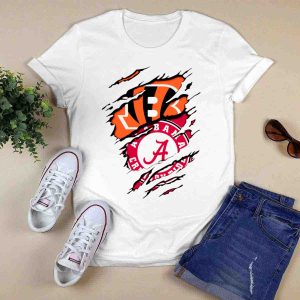 Alabama Crimson Tide Cincinnati Bengals Rip Claw T-Shirt