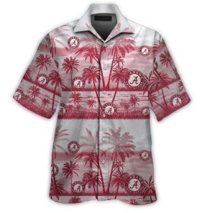 Alabama Crimson Tide Coconut Beach Tropical Vintage Hawaiian Shirt