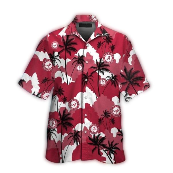 Alabama Crimson Tide Coconut Sunset Pattern Tropical Hawaiian Shirt 1