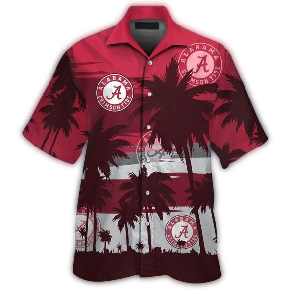 Alabama Crimson Tide Coconut Tropical Hawaiian Shirt 1