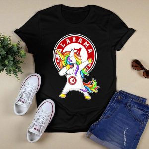 Alabama Crimson Tide Dabbing Unicorn T Shirt