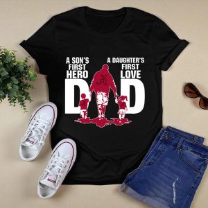 Alabama Crimson Tide Dad Son's First Hero Daughter's First Love Shirt