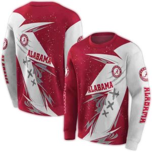 Alabama Crimson Tide Dynamic Slash All-over Print Sweatshirt