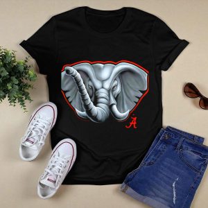 Alabama Crimson Tide Elephant Emblem Crimson A T Shirt