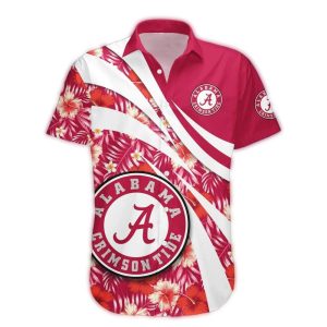 Alabama Crimson Tide Floral In My Heart Hawaiian Shirt