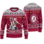 Alabama Crimson Tide Football Ho Ho Ho Christmas Ugly Sweater