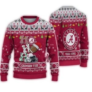 Alabama Crimson Tide Football Ho Ho Ho Christmas Ugly Sweater