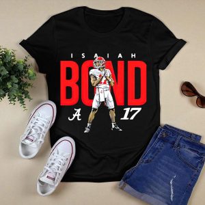 Alabama Crimson Tide Football Isaiah Bond 17 Player T Shirt