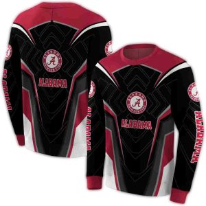 Alabama Crimson Tide Futuristic Pattern All-over Print Sweatshirt