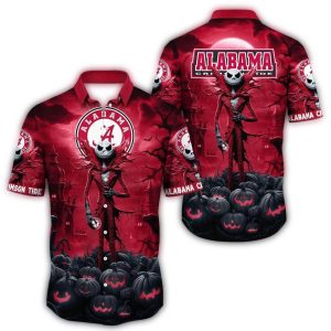 Alabama Crimson Tide Halloween Jack Hawaiian Shirt