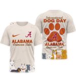 Alabama Crimson Tide Happy International Dog Day All-over Print T-Shirt