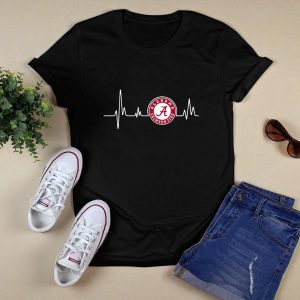 Alabama Crimson Tide Heartbeat T Shirt
