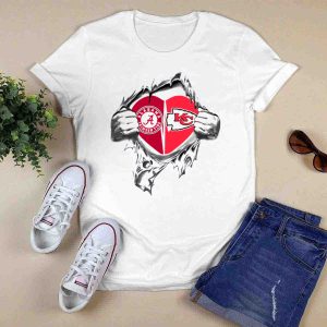 Alabama Crimson Tide Kc Chiefs Heart T-Shirt