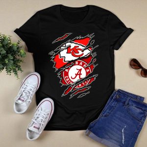 Alabama Crimson Tide Kansas City Chiefs Football Fans T Shirt